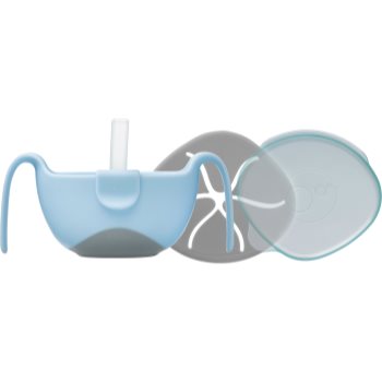 b.box 3 in 1 Bowl & Straw castron cu pai - imagine 2